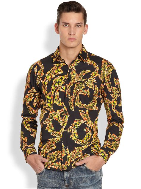 versace shirts mens|versace denim shirt.